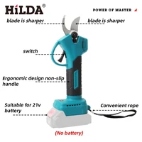 HILDA Brushless Electric Pruning Shears Cordless Fruit Tree Branches Scissors Power Tool For Makita 18V Battery 5