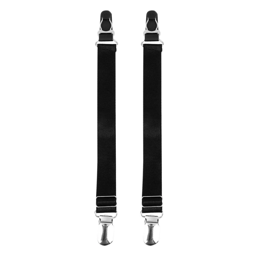 

Black Adjustable Garter Belt for Women 19Cm High Elastic Nylon with Metal Clip Suspenders for Stockings Stay Up