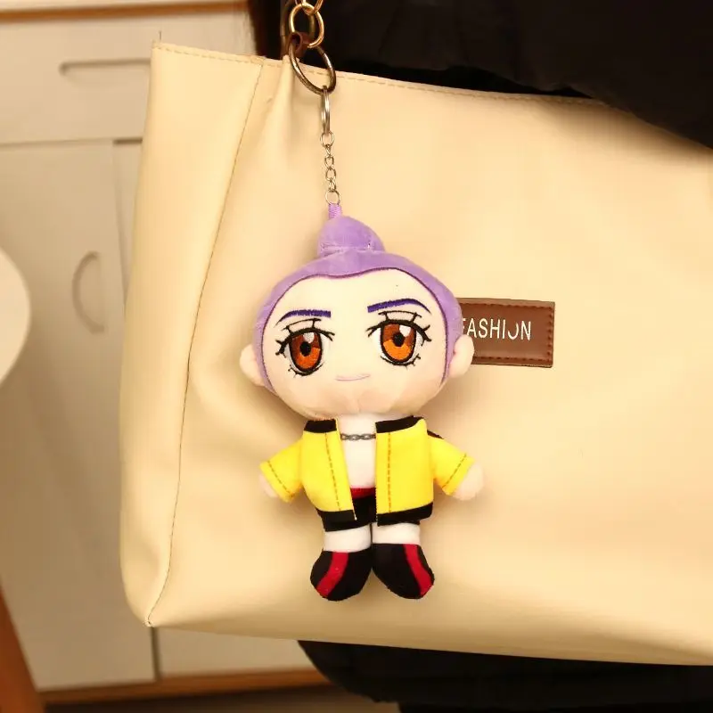 Pluszak Kpop Demons Hunters, uroczy fioletowy tygrys w czarnym kapeluszu, kruk z 3 oczami, potwór, grupa dziewczyn, lalka dla fanów, prezent, zawieszka