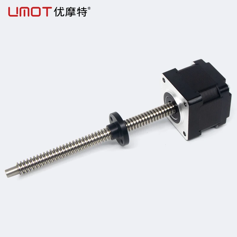 

UMOT High Accuracy ±0.03mm Mini Nema 14 Lead Screw Stepper Motor 0.17-0.25Nm 1A 2 Phase with 1/2/4/8/12-lead for CNC 3D Printer