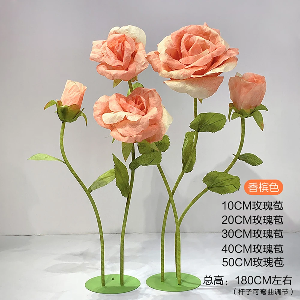 

Large Rose Flower shape metal backdrop stand for wedding events decoration