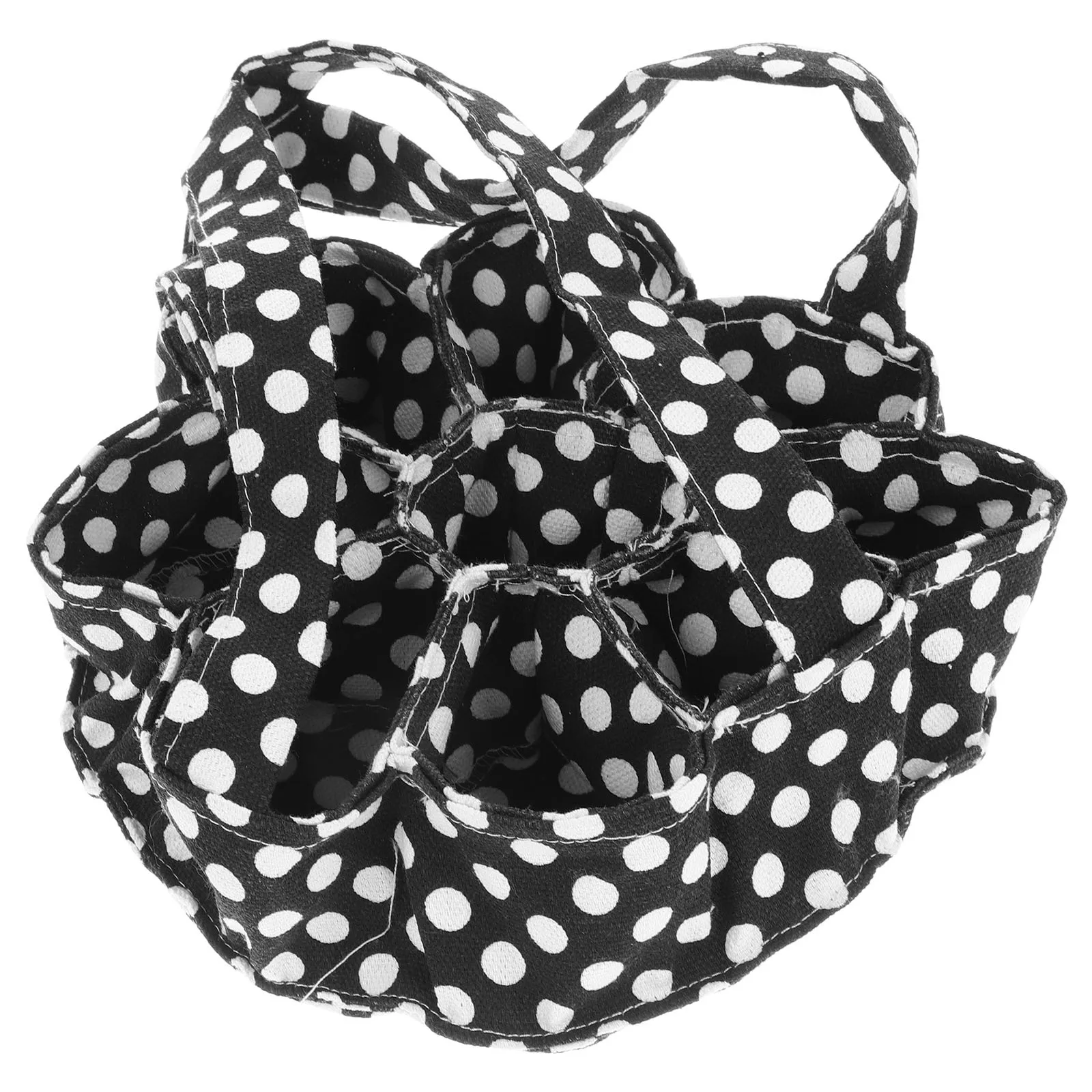 

9pcs Eggs Collecting Basket With 9 Compartments Stylish Polka Dot Design Secure Storage For Farm Garden Household Chicken