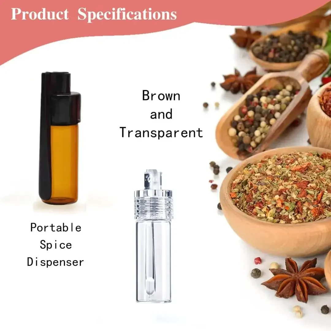 Mini Waterproof Aluminum Pill Bottle 5ml Clear Brown Glass Vial Portable Container for Vitamin Fish Oil Tablet Storage