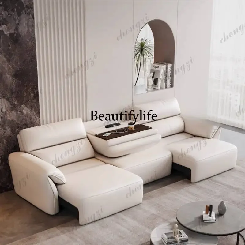 01A Electric Sofas Foldable European Relax Lounges Living Room Sofas Massage White High Canape Lit Furniture For Home view 2