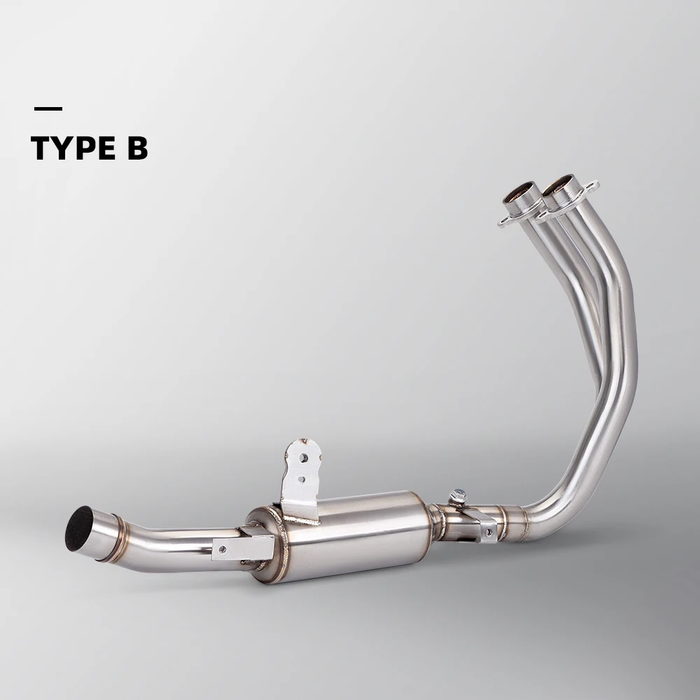 

STLF For CBR500R CB500X CB500F CBR400R CB400X CB400F Motorcycle Exhaust Modified Front Link Pipe Escape Fits the Original Muffle