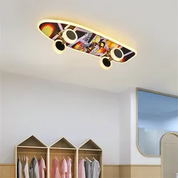 Creative kids ceiling light Nordic escooter lights Designer Modern Boy Girl Living Bedroom fashion Cartoon Decor boy room lights