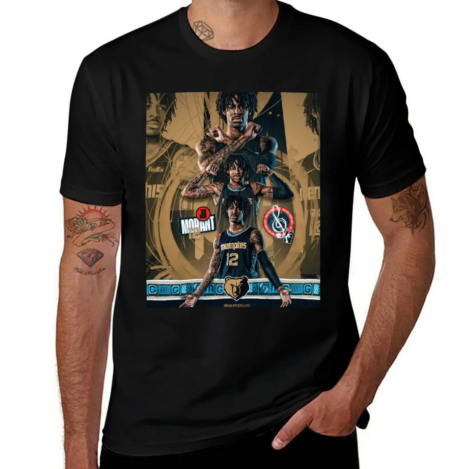 

Ja GOAT Morant T-Shirt mens graphic t shirts t shirt man plain T-Shirt