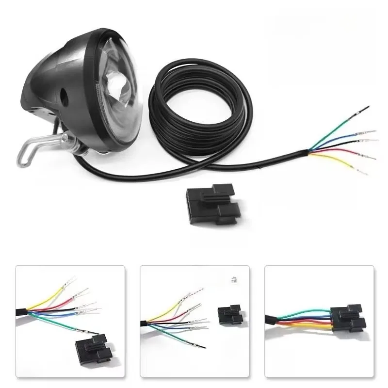 Popu For 1pcs Electric Bicycle Front Spotlight High Running Lights Multi In One Mountain Bike Off-road Bike Front Headlight with view 6