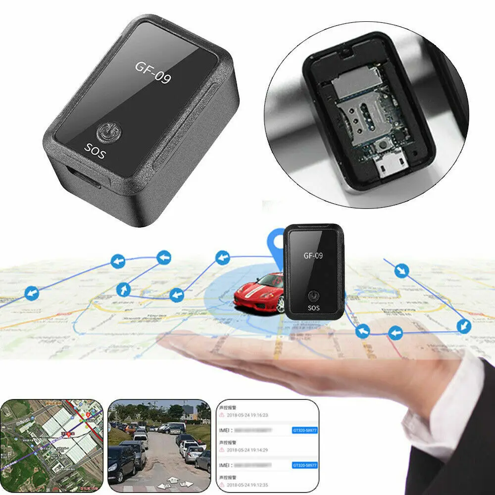 GF09 GPS Theo Dõi Từ Xa Nghe Mini Xe GPS Theo Dõi Thời Gian Thực Theo Dõi Thiết Bị Cũ Và Trẻ Em Chống Mất Thiết Bị Định Vị