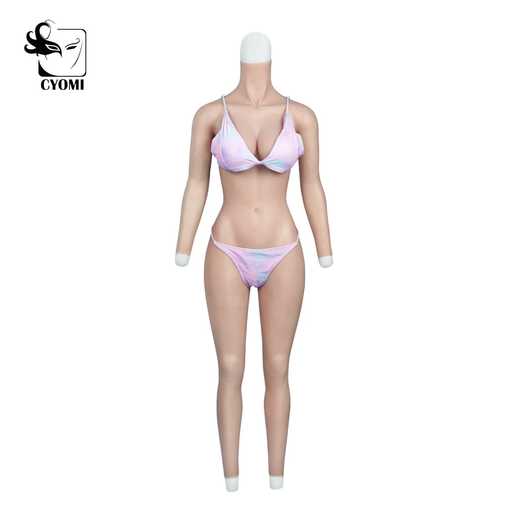 CYOMI C Cup 9-Point With Arms Silicone Breast Forms Real Fake Vaginas For Men Tights Suits For Drag Queen Crossdresser Shemale