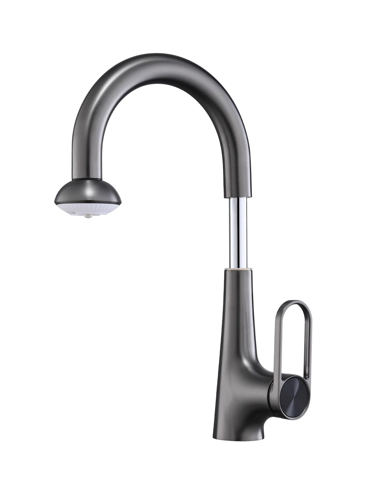Pink Bathroom Basin Faucet Brass Grey Basin Faucet Hot & Cold Pull Out Lavotory Faucet White Sink Faucet Water Faucet