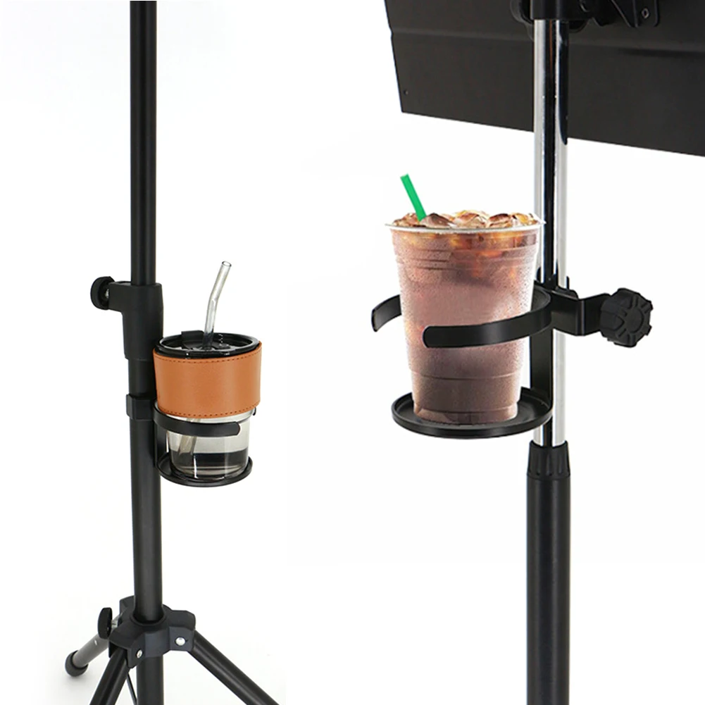 Mic Stand Drink Holder Drum Set Cup Holder Diameter 9 Cm Music Drum Stand Bottle Holder Adjustable for Stage and Practice