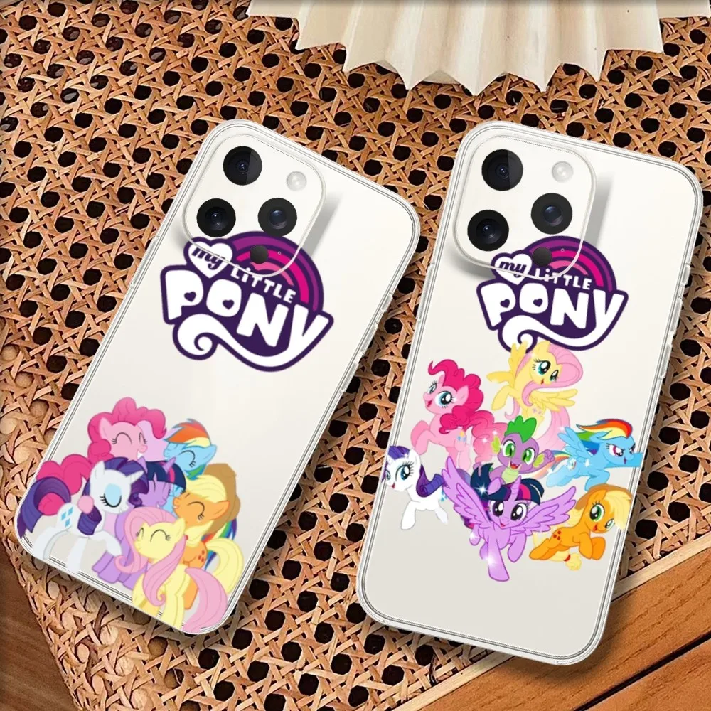 Cute My L-Littles Cartoon-P-Pony Phone Case For Xiaomi 11 12 K40 Pro Redmi Note7 8 9 10 Ultra Thin Silicone Soft Clear Case