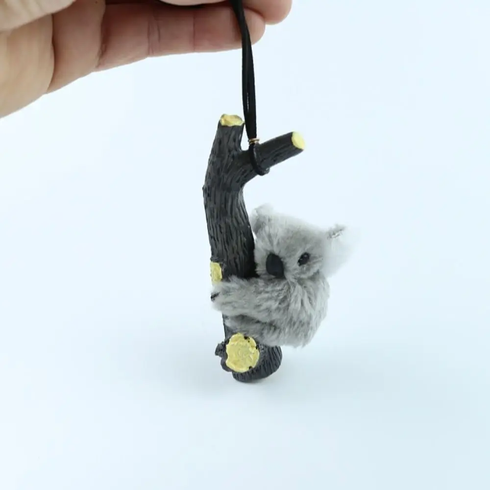 Fashion Branch Auto Interior Accessories Decoration Delicate Car Pendant Plush Koala Plastic Car Hanging Automobile