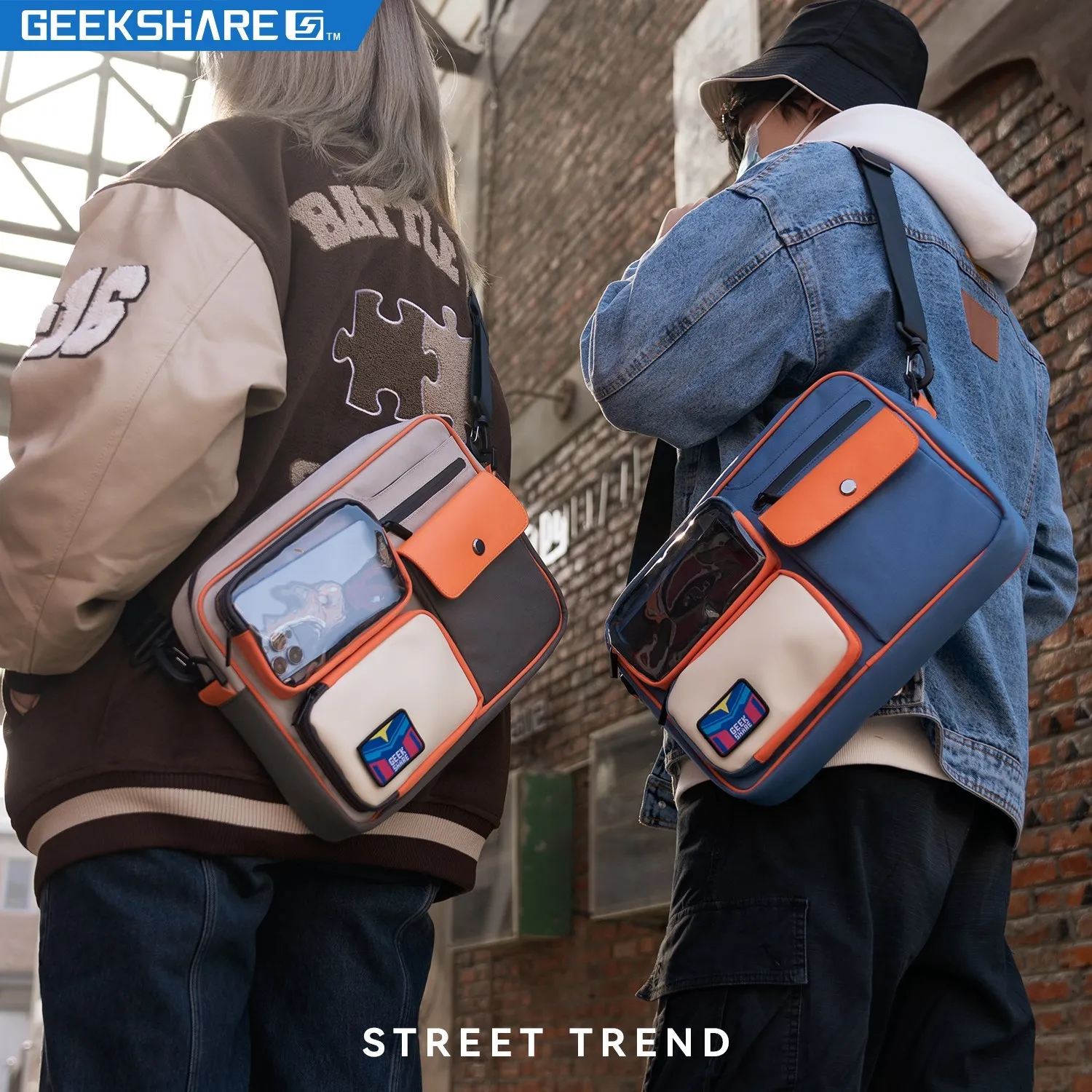 GeekShare-Bolso de hombro multifuncional para hombre y mujer, bandolera de viaje de gran capacidad para Nintendo Switch