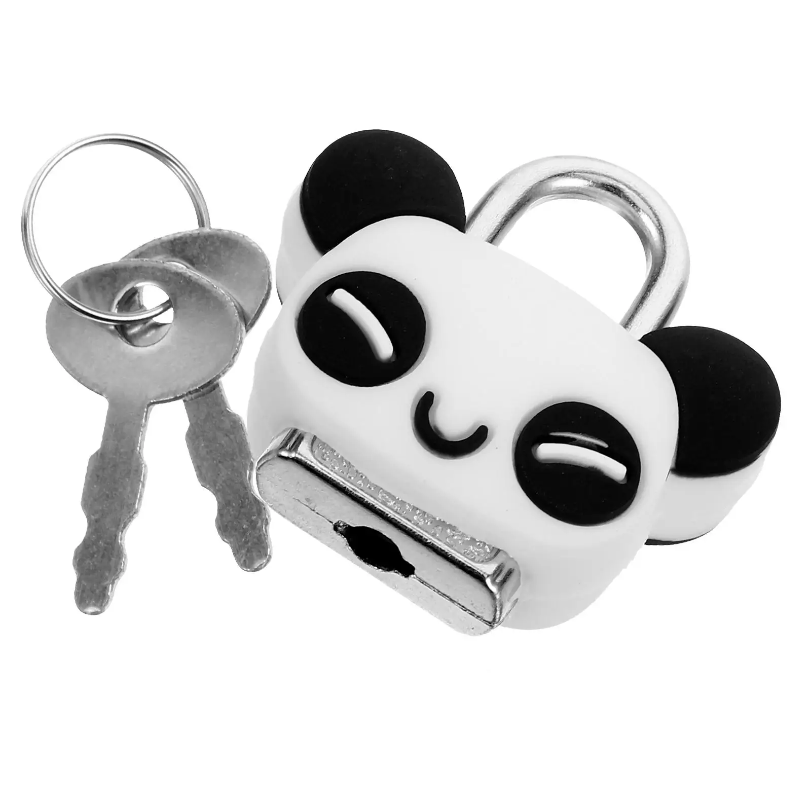 

Cute Panda Mini Metal Padlock Backpack Lock Keys Mini Locks With Keys for Gym Cabinets Locker Hardware