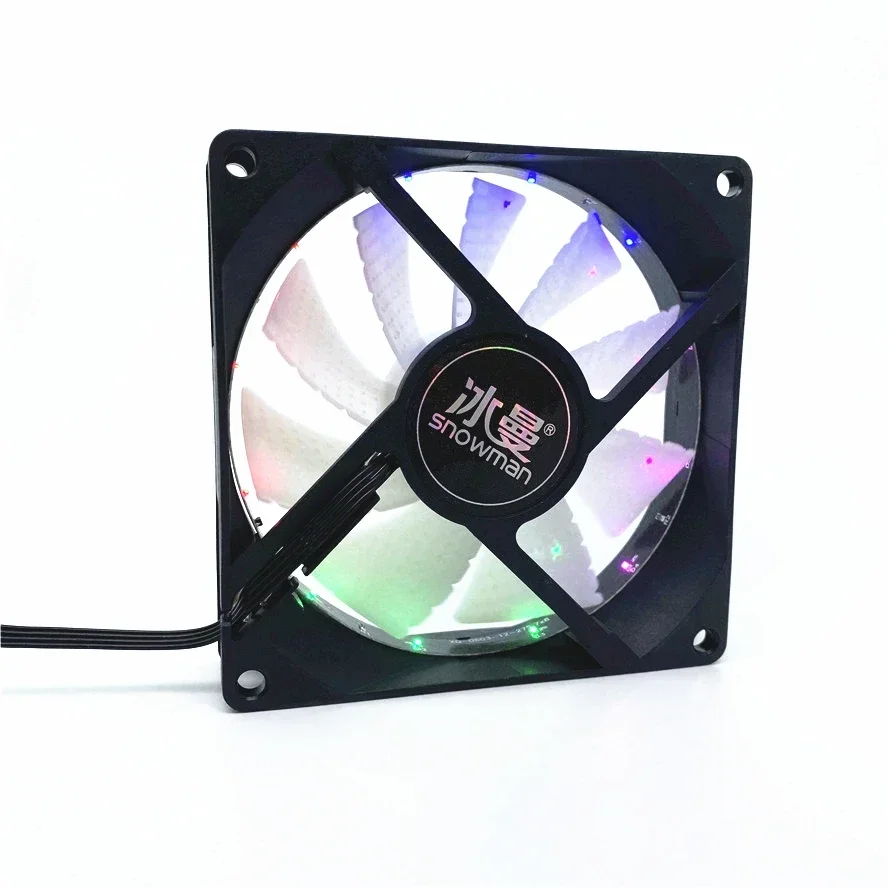 New 9025 90MM 90x90x25mm Multicolor Led Cooling Fan CPU Fan Computer Case Fan with 4pin