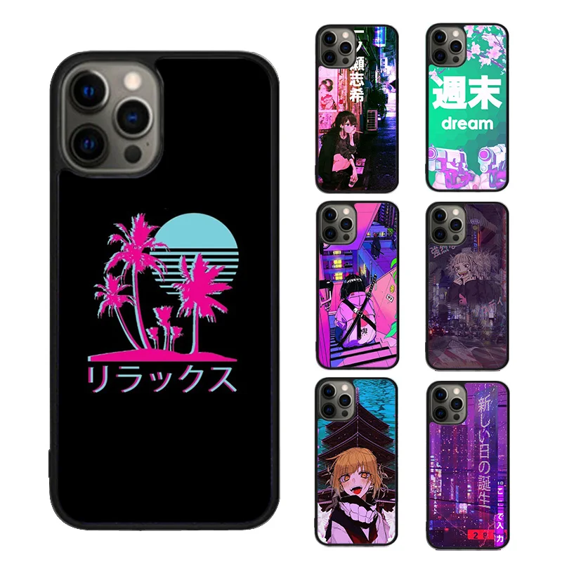 Vaporwave Glitch Aesthetics Phone Case cover For iPhone SE2020 15 16 14 13 Pro Coque 12 11 Pro Max For Apple 8 PLUS 7 fundas