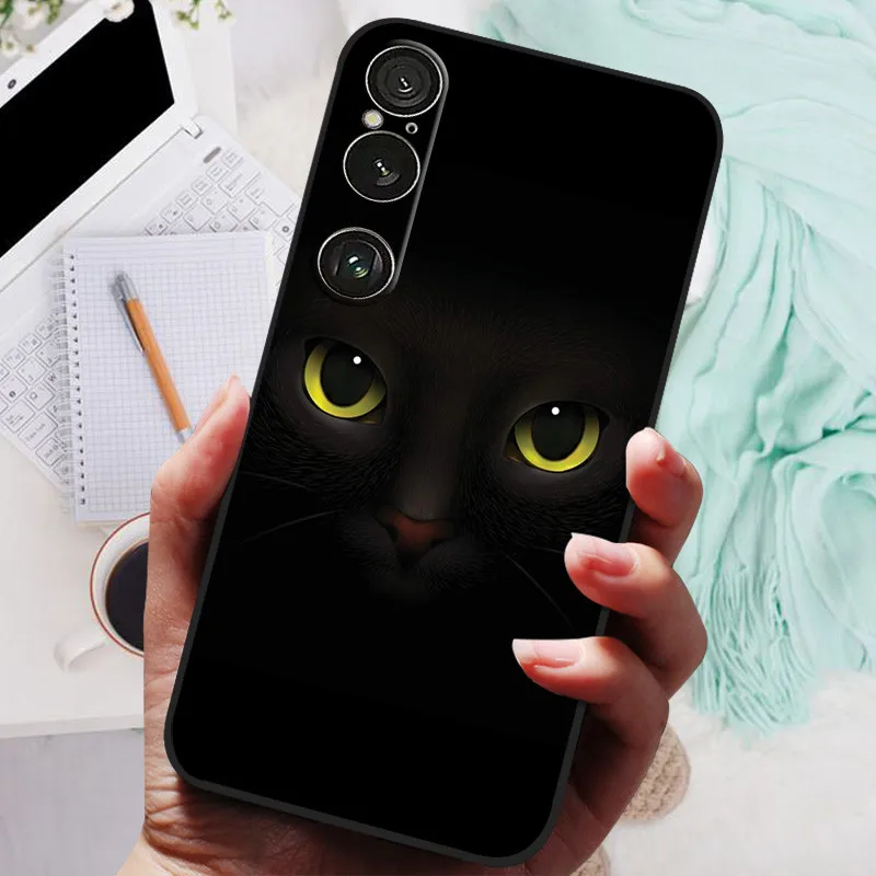 For Sony Xperia 1 VI Case Animals Soft Silicone TPU Back Cover Phone Cases For Sony Xperia1 VI Protective Bumper Shockproof Capa