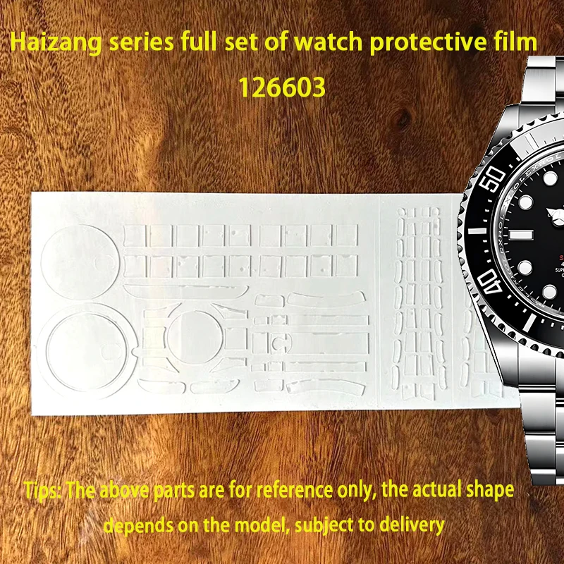 For Rolex Hailang 126603 watch with gold 43 dial outer ring buckle watch chain protection film