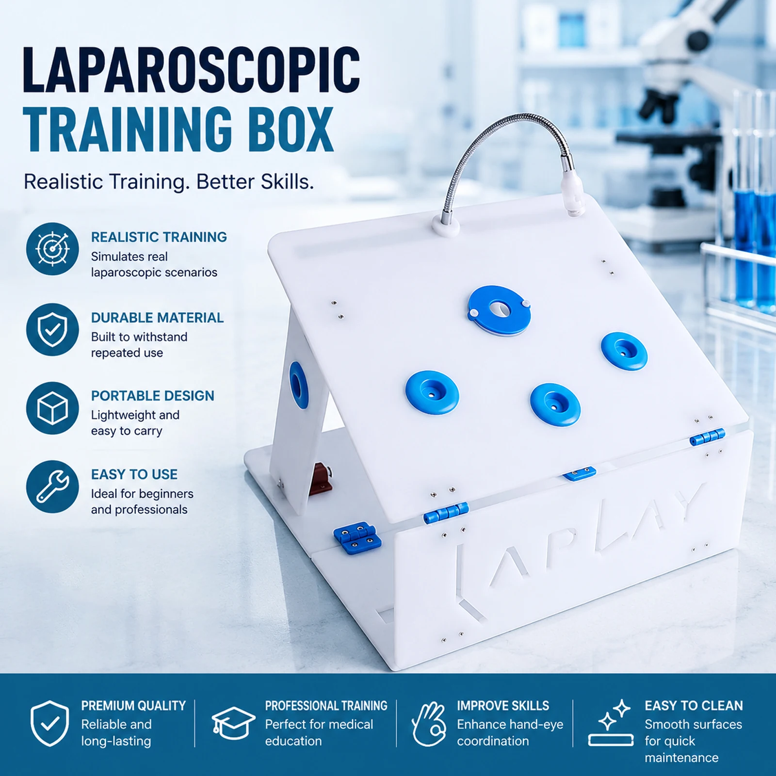 laparoscopic-trainer-endoscopy-training-box-laparoscopy-simulator-with-video-recording-fhd-laparoscope-for-suture-skill-practice