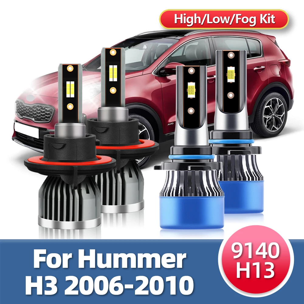 

LSlight LED Headlights Car Styling Auto Headlamp Fog Light Luces Lamp Bulbs For Hummer H3 2006 2007 2008 2009 2010