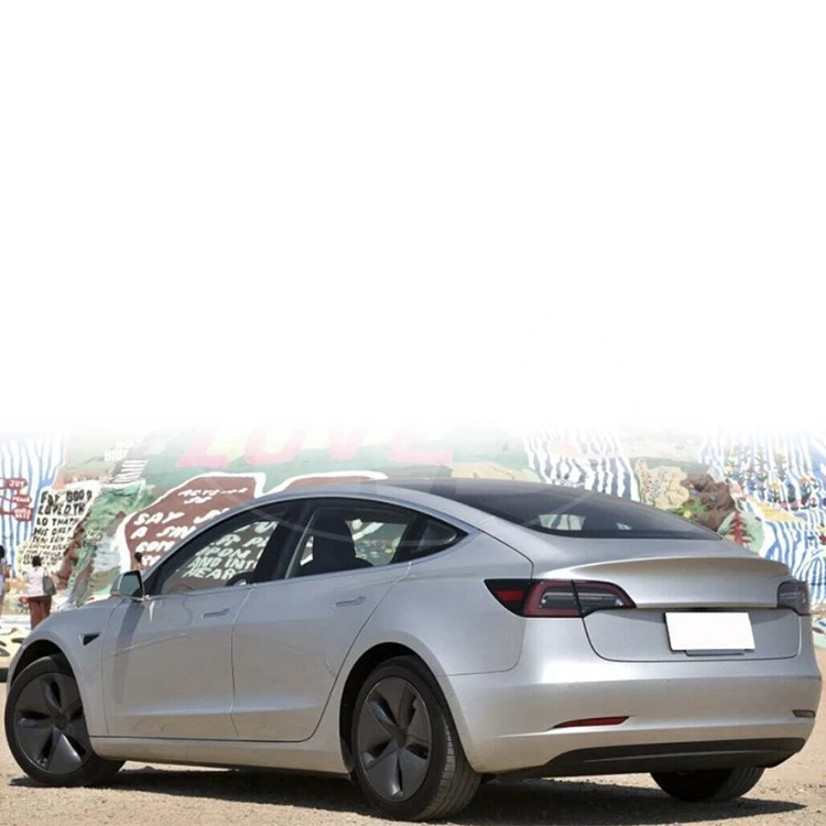Dry Carbon Fiber Rear Bumper Reflector Extention Trims for 2016-2019 Tesla Model 3