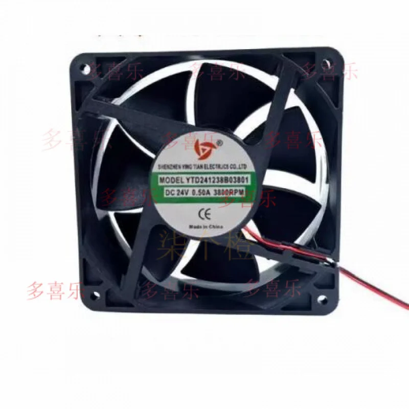 

ZMZM 1 шт. для YTD241238B03801 24 В 0,50 А 12 см 12038 2-проводной охлаждающий вентилятор