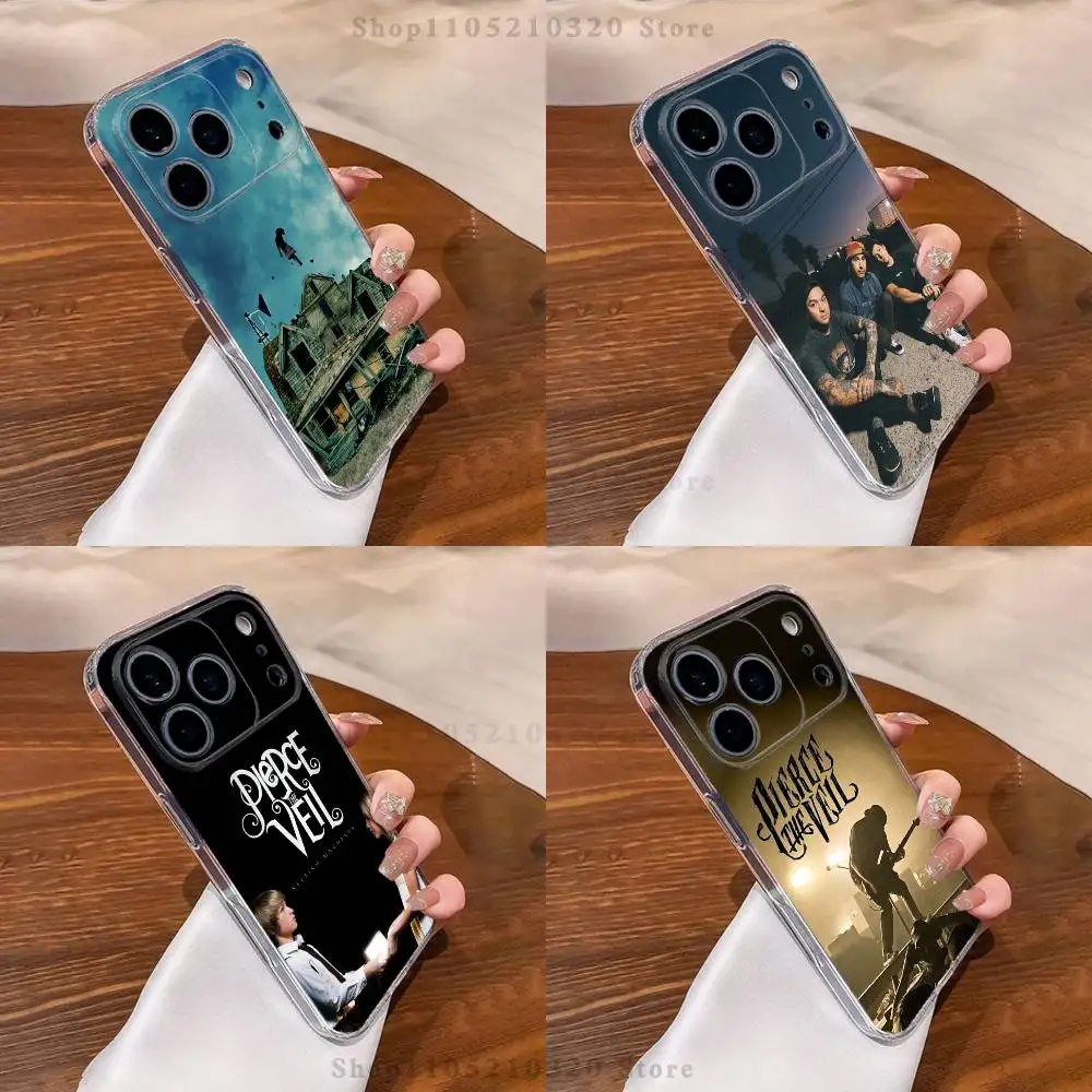 

Band P-Pierce The V-Veil Phone Case For iPhone 17,16,15,14,13,12,11 Pro,Max,Plus,XR,Mini,E Clear Full-coverage Soft Cover