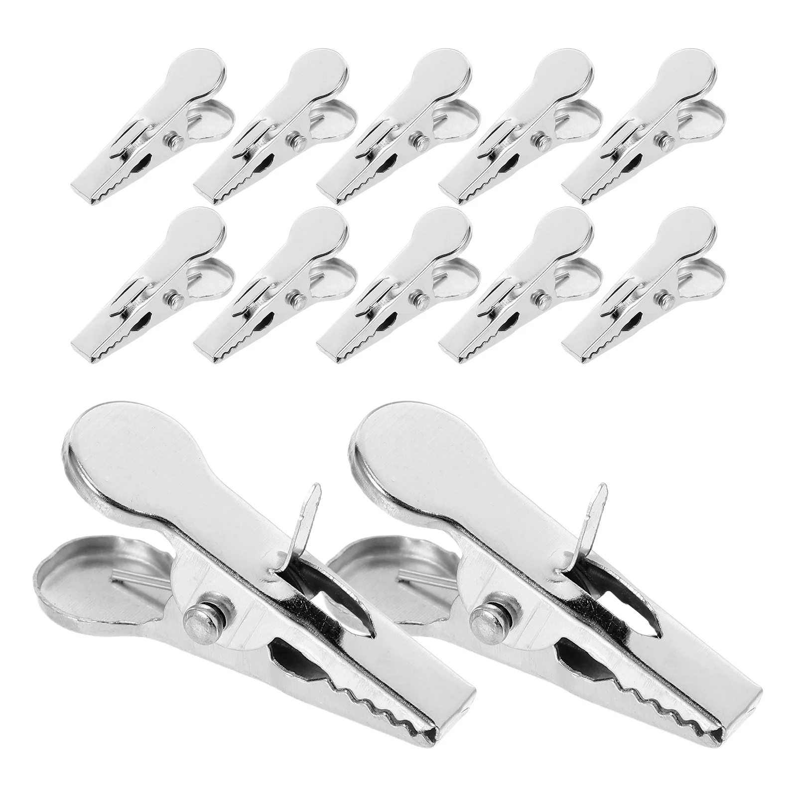 

100Pcs Christmas Tree Ornament Clips Metal Alligator Hooks for Crafts Small Flower Decoration DIY Garland Hanging Tools