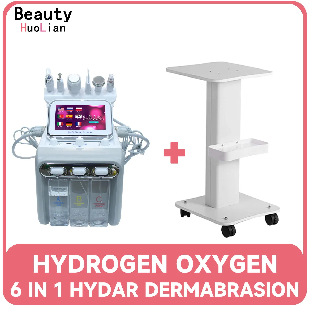 

New 6 in 1 Facial Oxygen Jet Peel Hydro Dermabrasion Pore Shrink Skin Care Blackhead Remover Face Cleaning Machine Beauty Health