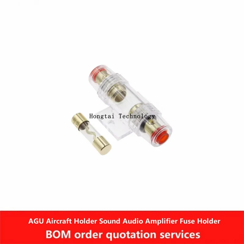 AGU مضخم الصوت فيوز حامل الزنك مطلي فيوز حامل الطائرات 10*38 مللي متر 10A 15A 20A 25A 30A 40A 50A 60A 70A 80A 100A
