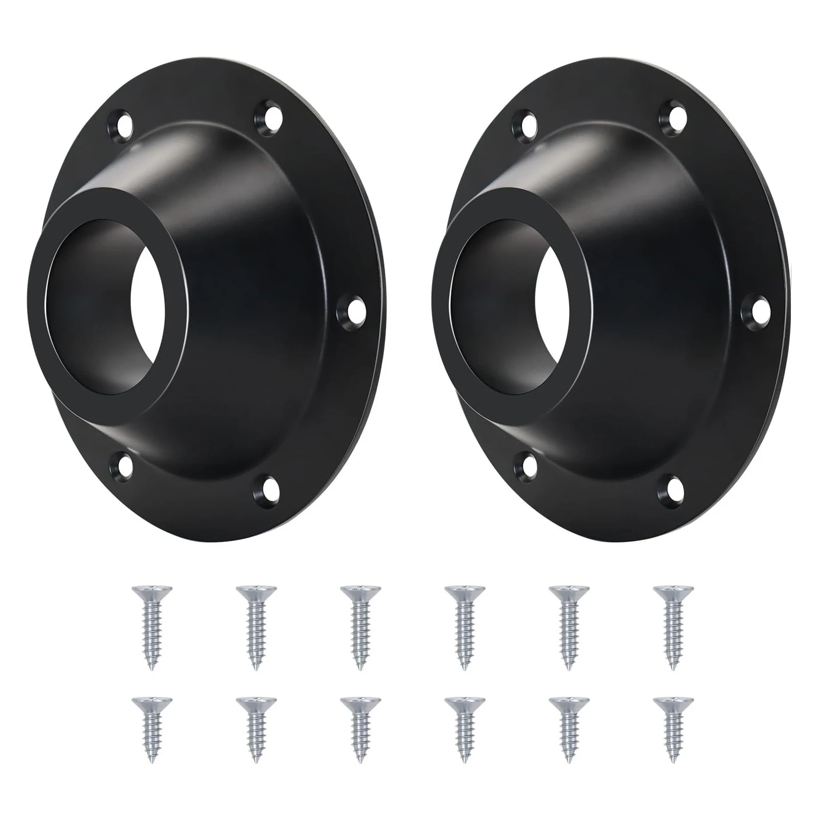 

2Pack RV Table Base Mount Aluminum Alloy Camper Table Base Mount with Screws for Mounting Both Ends of Table Pole Fixed Table