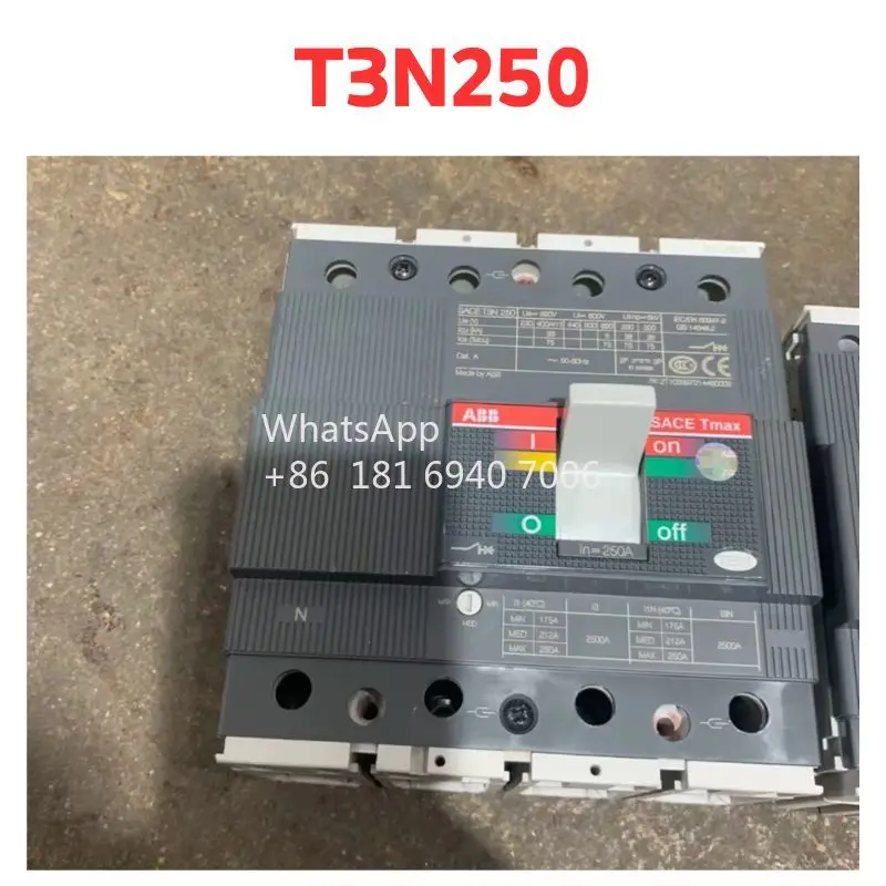 

second-hand Molded case circuit breaker T3N250 Test passed Fast Shipping