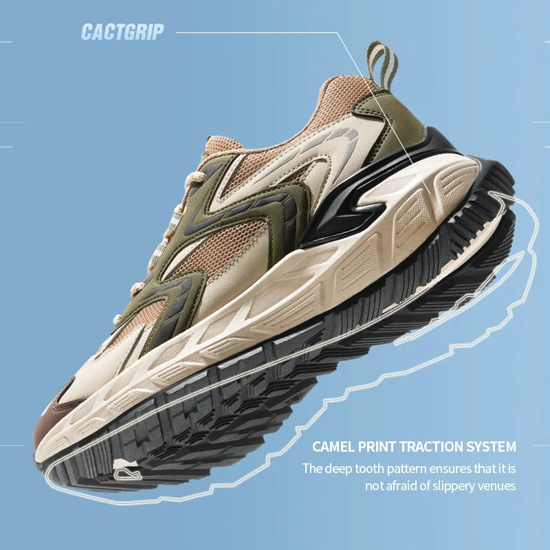 GOLDEN CAMEL Outdoor Hiking Shoes Breathable Men Sneakers Non-slip Wear-resistant Sports Casual Trekking Shoes for Men Summer