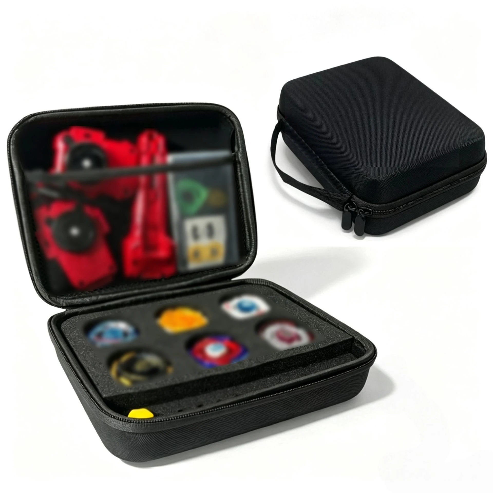 Beyblade Storage Case 6/12 Slot Portable Organizer With Hand Strap For Gyro Tops Launchers Accessories