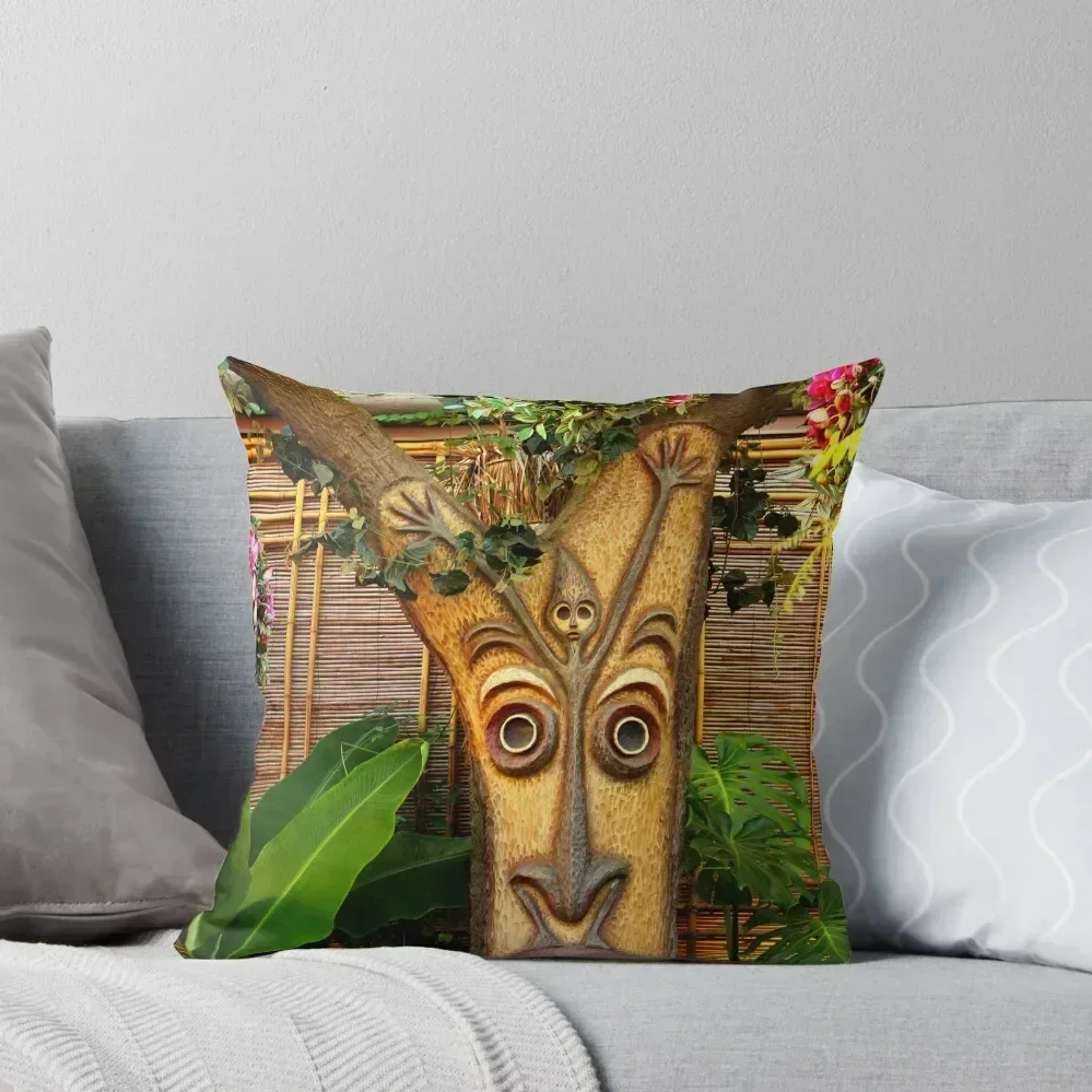 

Enchanted Tiki Room Tree Throw Pillow home decor items christmas decorations for home 2025 Marble Cushion Cover pillow