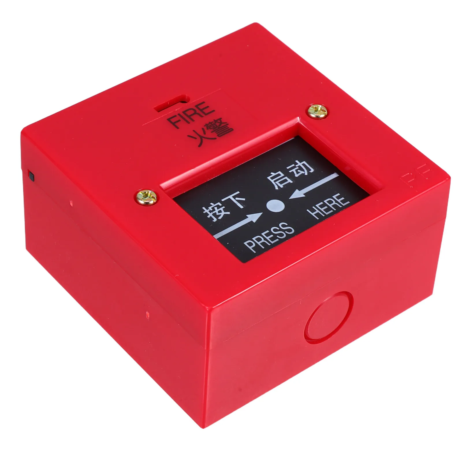 Manual Emergency Alarm Switch Resettable Fire Alarm Button for Immediate Activation Robust Bright Red Design Compatible with