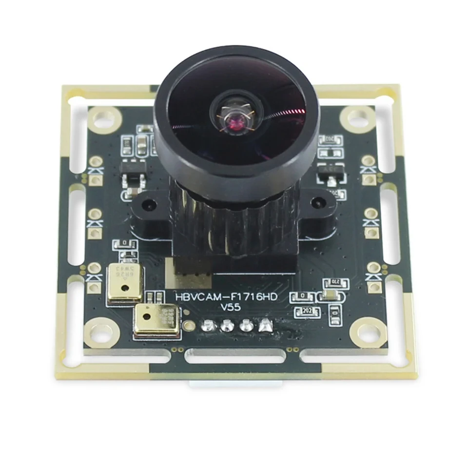 USB 1080P OV2710 Video Camera Module 2MP 130 Degree Wide-angle Lens Manual Focus Built-in Microphone MJPEG/YUY2 Webcam Board