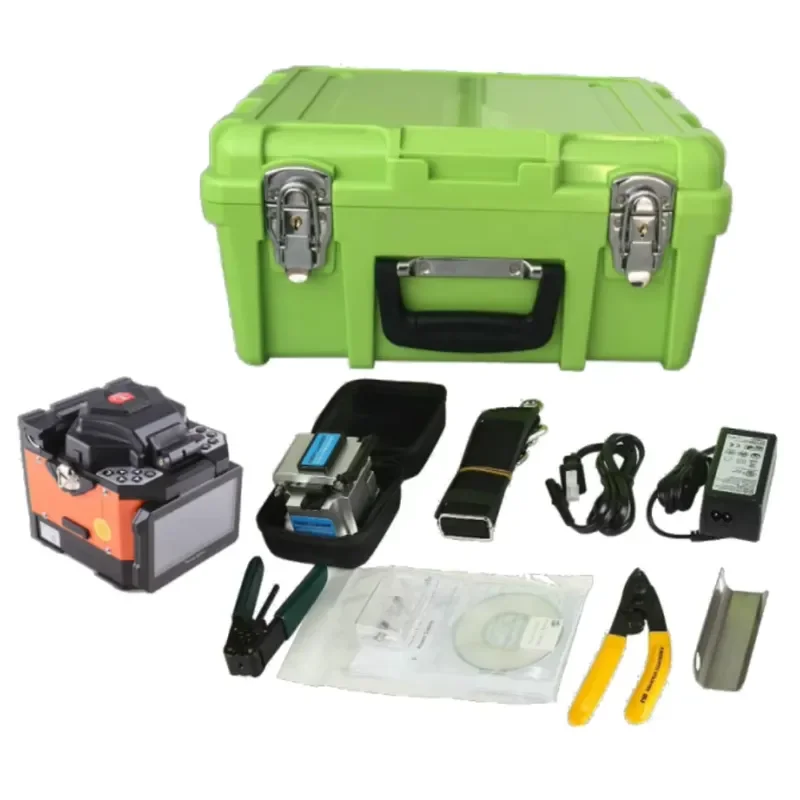 307H FTTH Optical Fiber Welding Machine Four Motor Trunk Splicer for Fiber Optic Cable Fusion Equipment