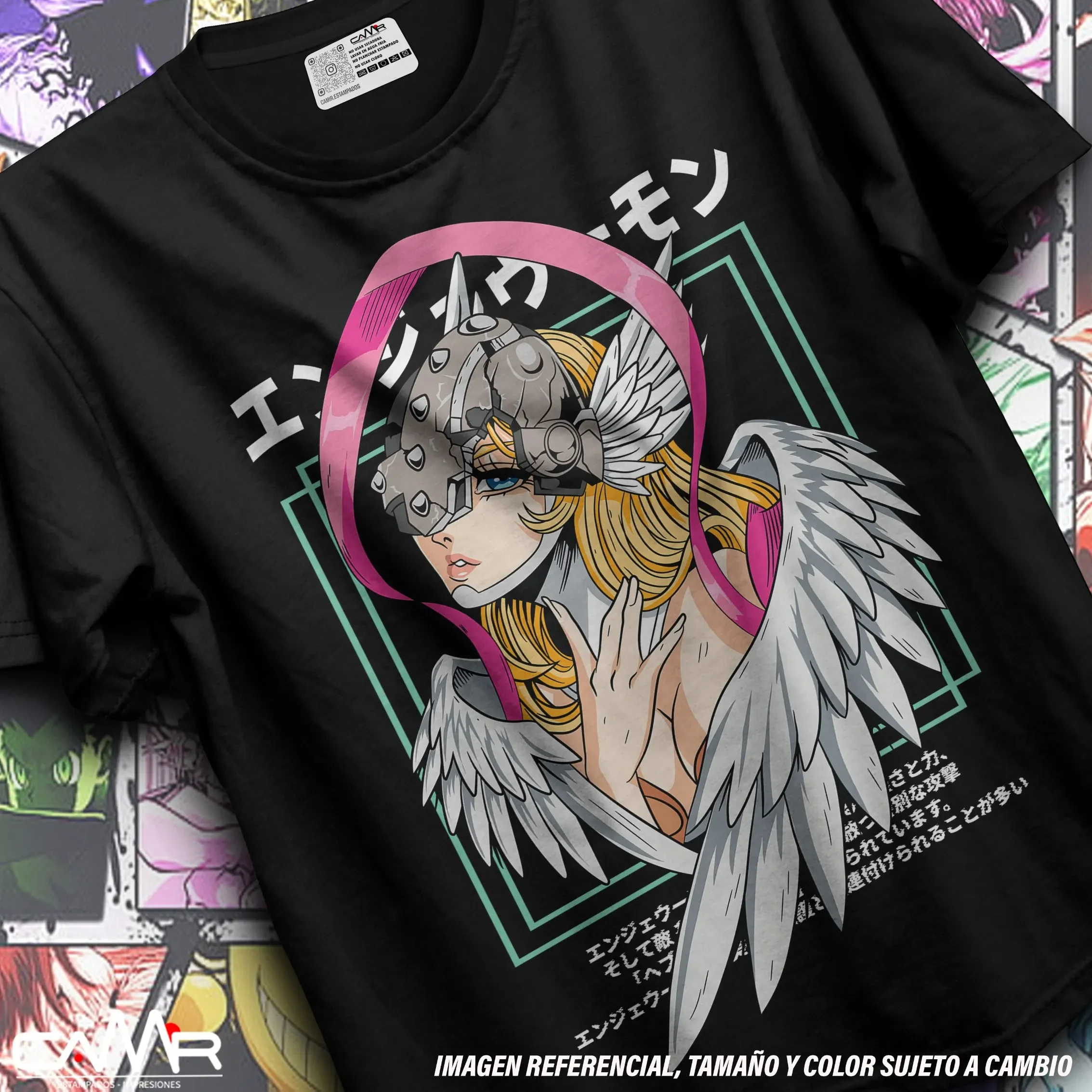 Chemise Angemon Digimon Anime Patamon T-Shirt MagnaAngemon T-Shirt Seraphimon