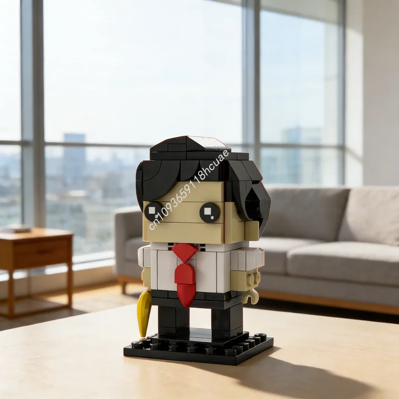 

Набор конструктора MOC Joe Halwey Brickheadz Tally Hall, 119 деталей, модель для сборки, архитектурные блоки, DIY, рождественский подарок, креативная идея