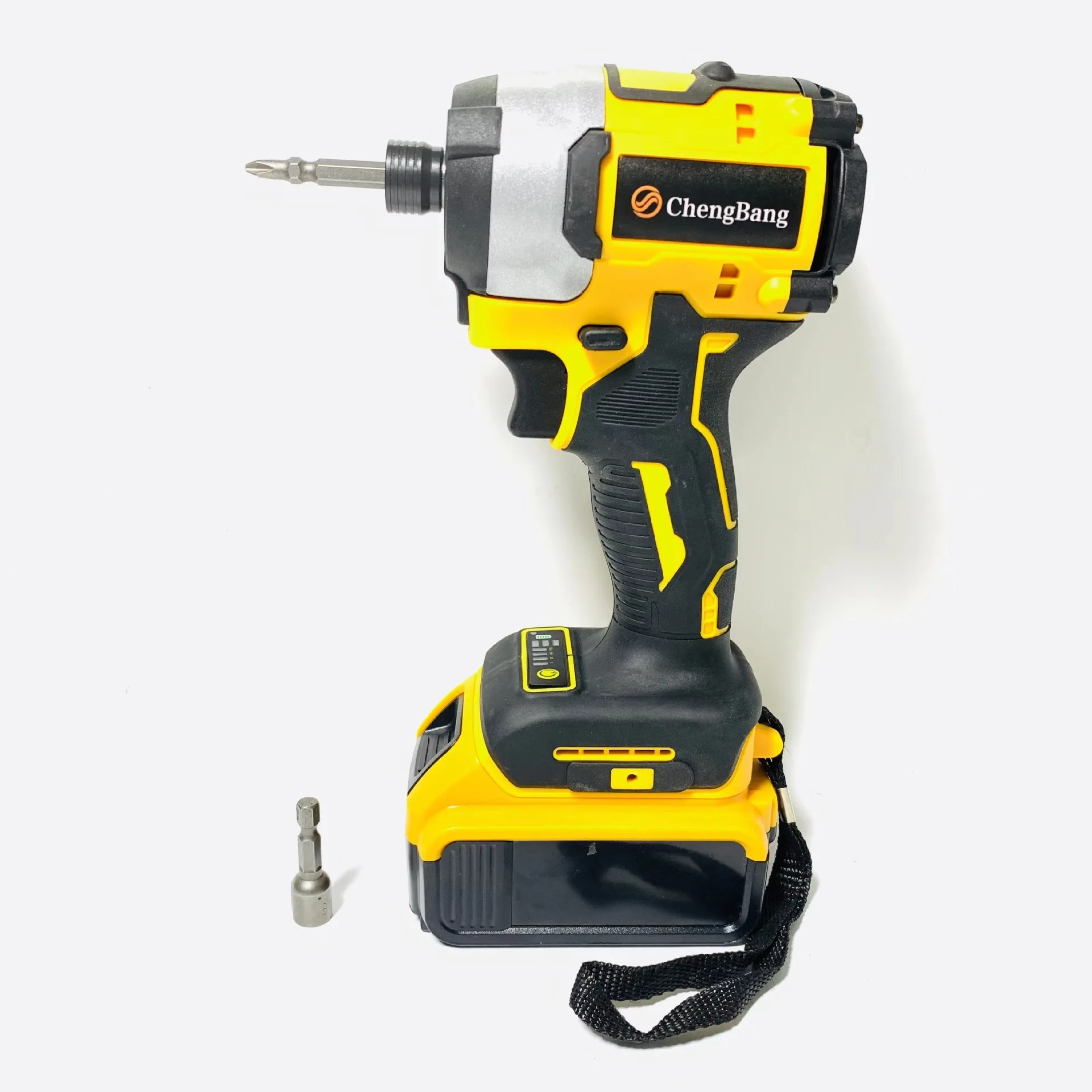 

300N.M Yellow High Power Screw Drivers Cordless Impact Drill Brushless Electric Torque Screwdriver With De-walt Original Battery