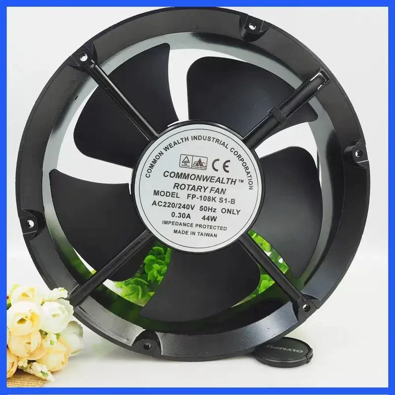 for Original Taiwan Sanxie FP-108K S1-B 220V 0.30A 44W Cabinet Full Round Cooling Fan 22060