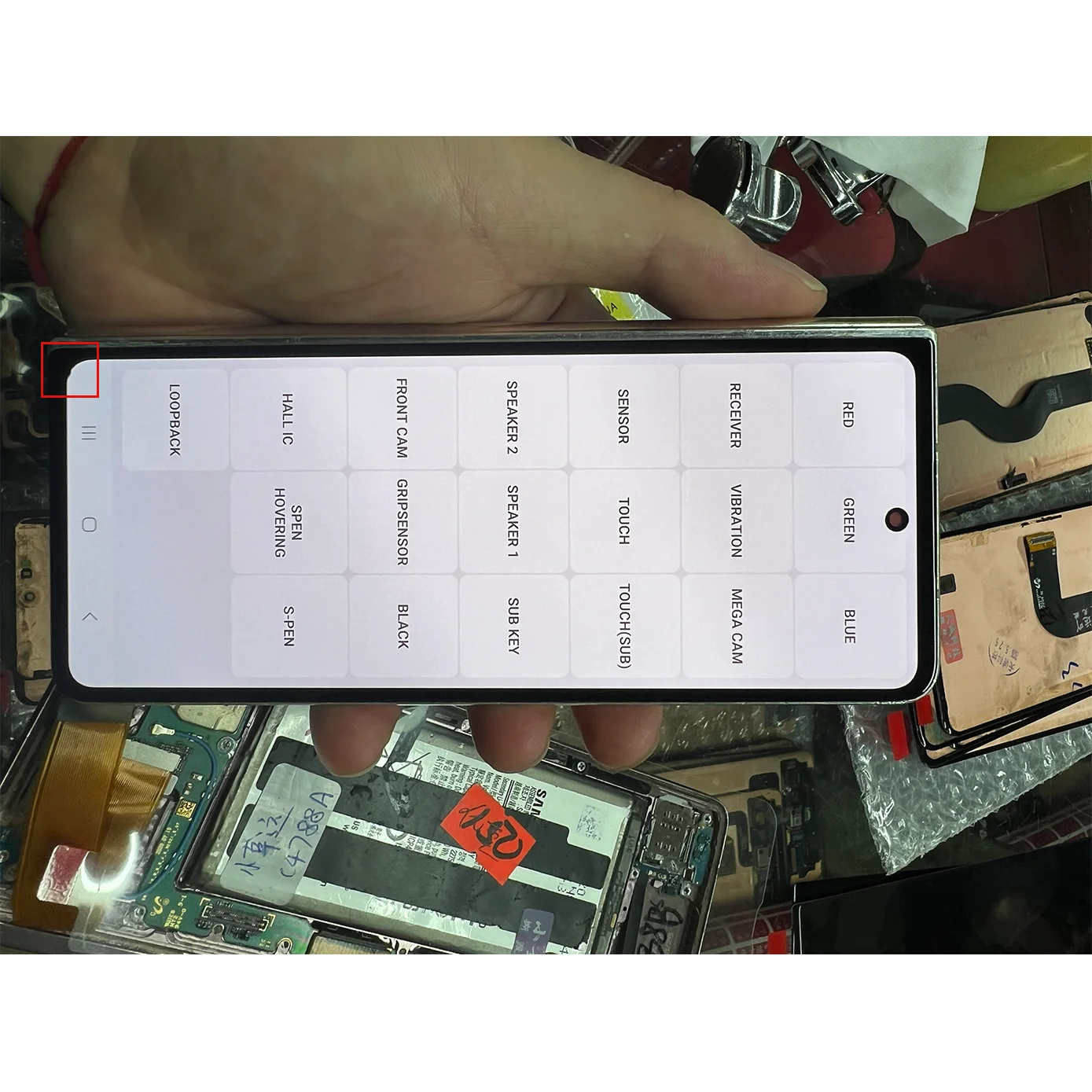 AMOLED has defect LCD For Samsung Galaxy Z Flip 4 F721 F7210 F721U/B/N Display Screen Display Touch Screen  Digitizer Assembly