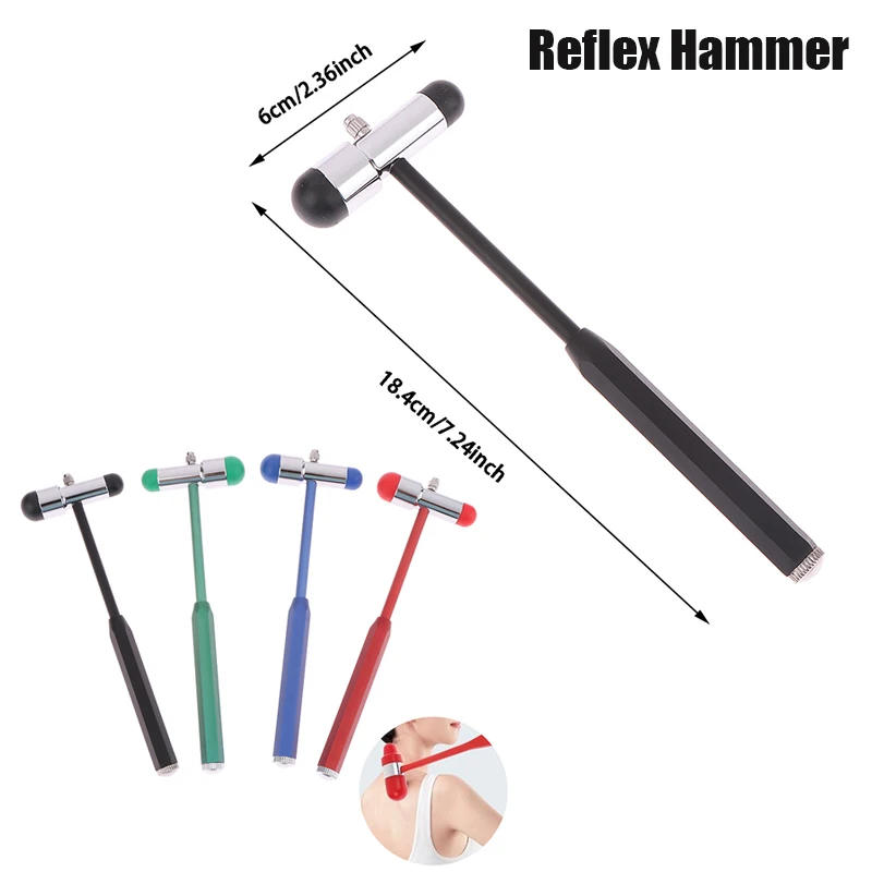 

1 шт., неврологический массаж, коленный жгут, перкуссионные рефлексы, диагностический ударный инструмент, понижающий осмотр нервов, рефлекторный молоток