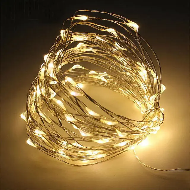 1M 2M 3M 5M Kupferdraht LED Lichterketten Urlaub beleuchtung Fee Girlande Für Weihnachten Baum hochzeit Party Dekoration
