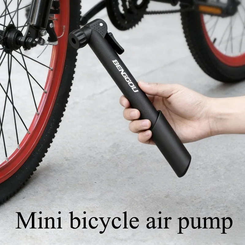 

Мини-насос для велосипеда 80 PSI с двойным клапаном (Schrader/Presta) для накачивания шин шоссейных, горных велосипедов и мячей