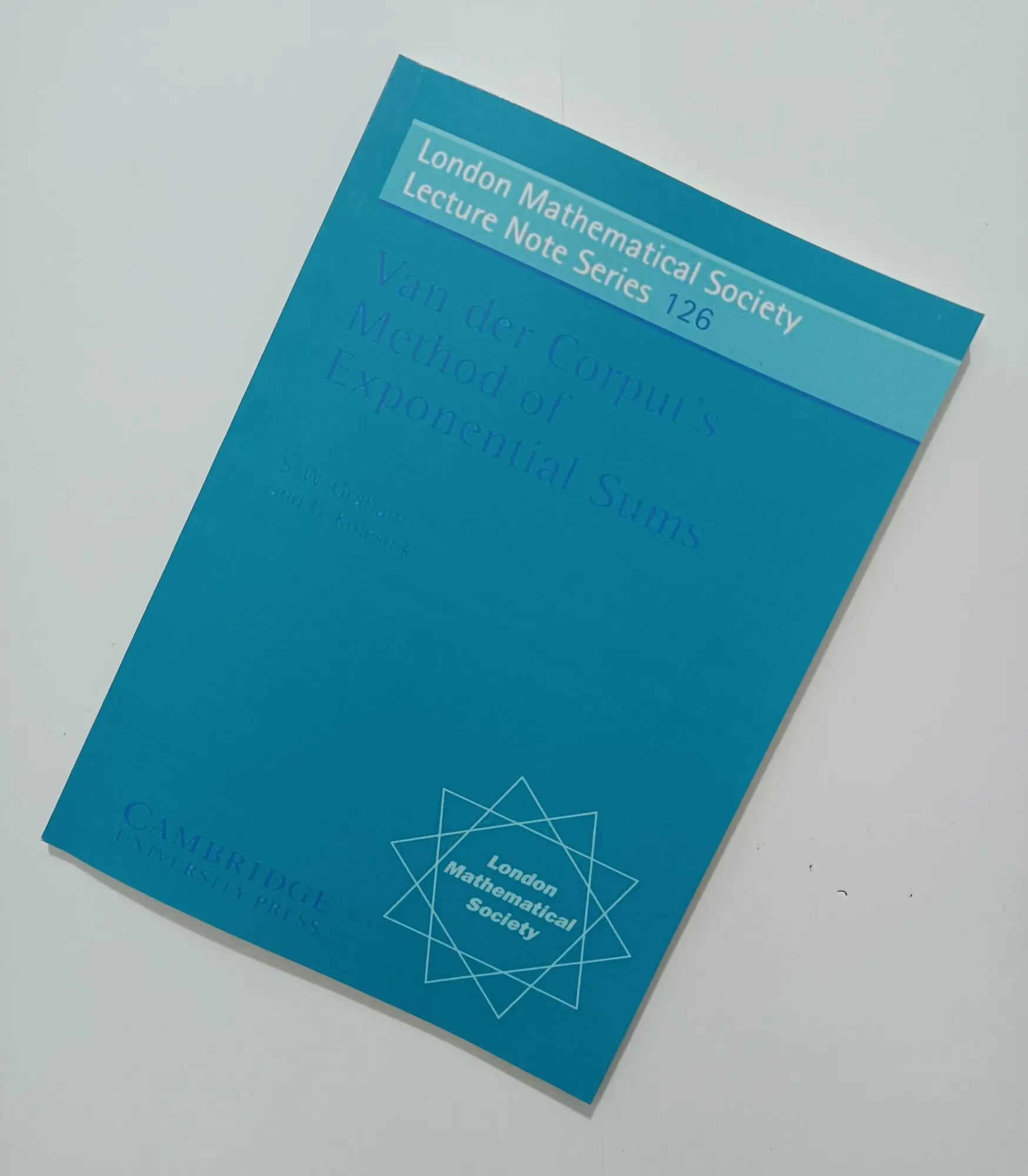 

Van Der Corput's Method Of Exponential Sums (London Mathematical Society Lecture Note Series 126)