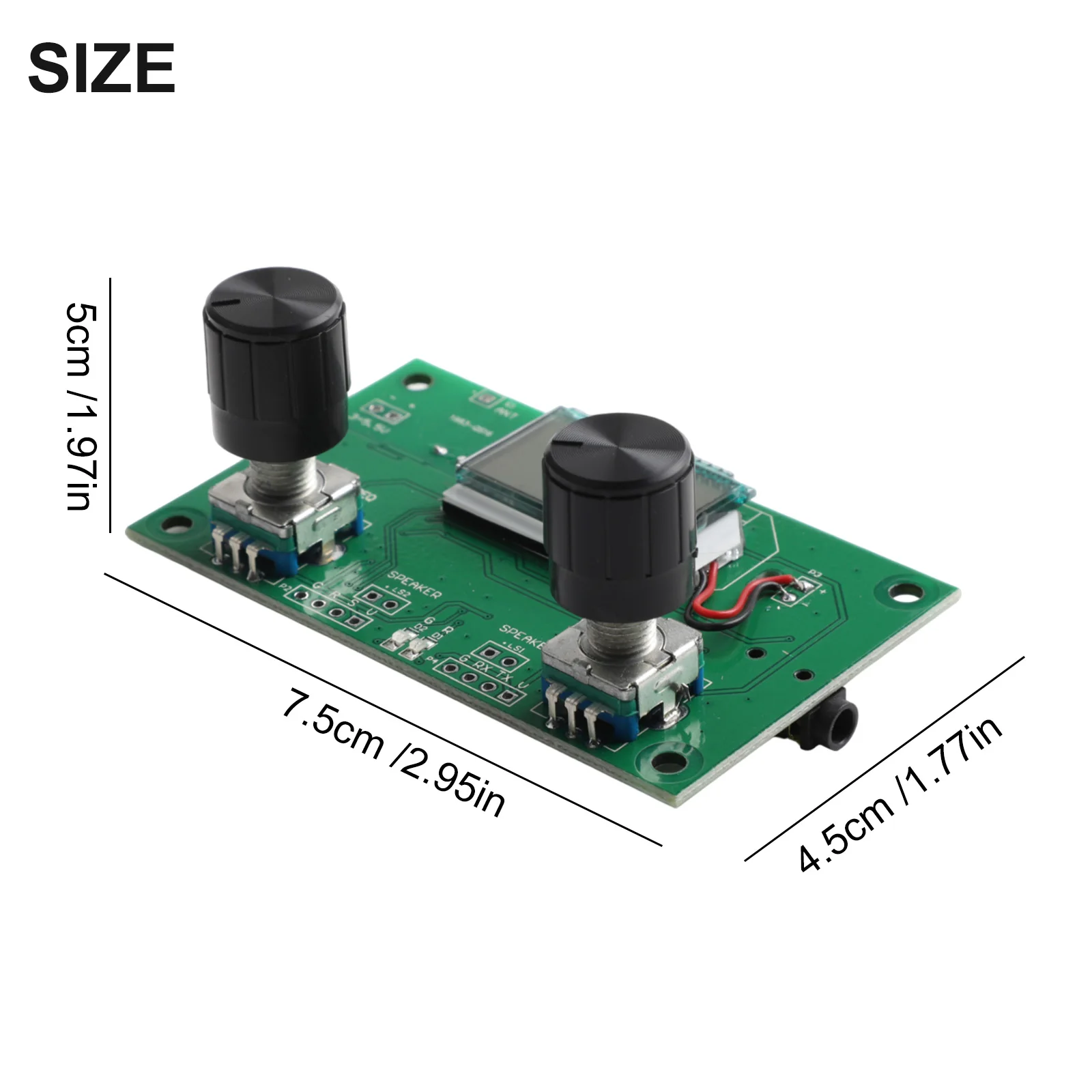 Mini Stereo Fm Receiving Module Fm Radio 500mw Output Power 87-108MHz Automatic Squelch Dc 3-5V Fm Receiving Module Lcd Display